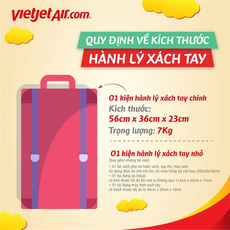 hành lý xách tay được mang những gì