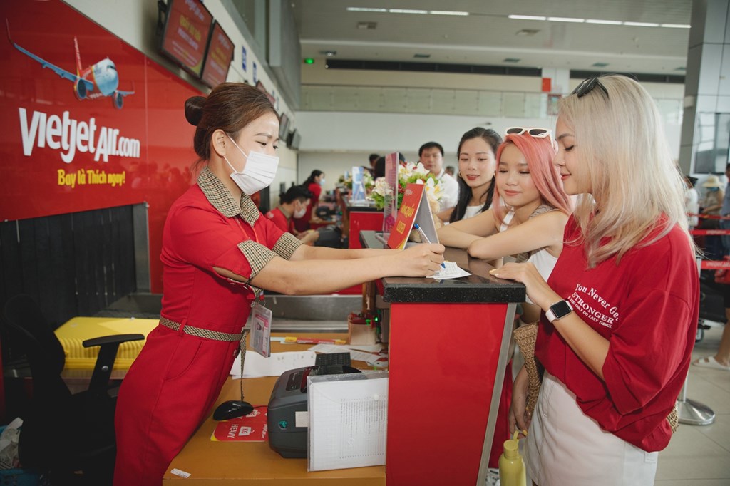 cách check in online vietjet